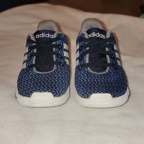 Adidas Toddler Cloudfoam Racer TR Sneaker Shoes Navy & Grey Size 5 - Picture 11 of 15